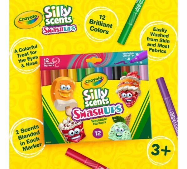 Caja 12 Marcadores Silly Scents Smashups Crayola - Imagen 2