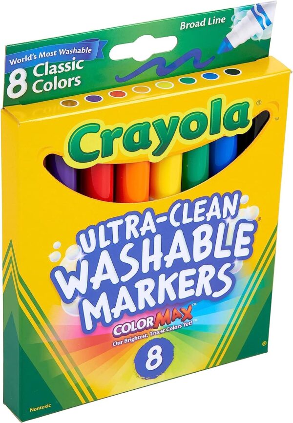 Caja 8 Marcadores Lavables Ultra-Clean Crayola - Imagen 4