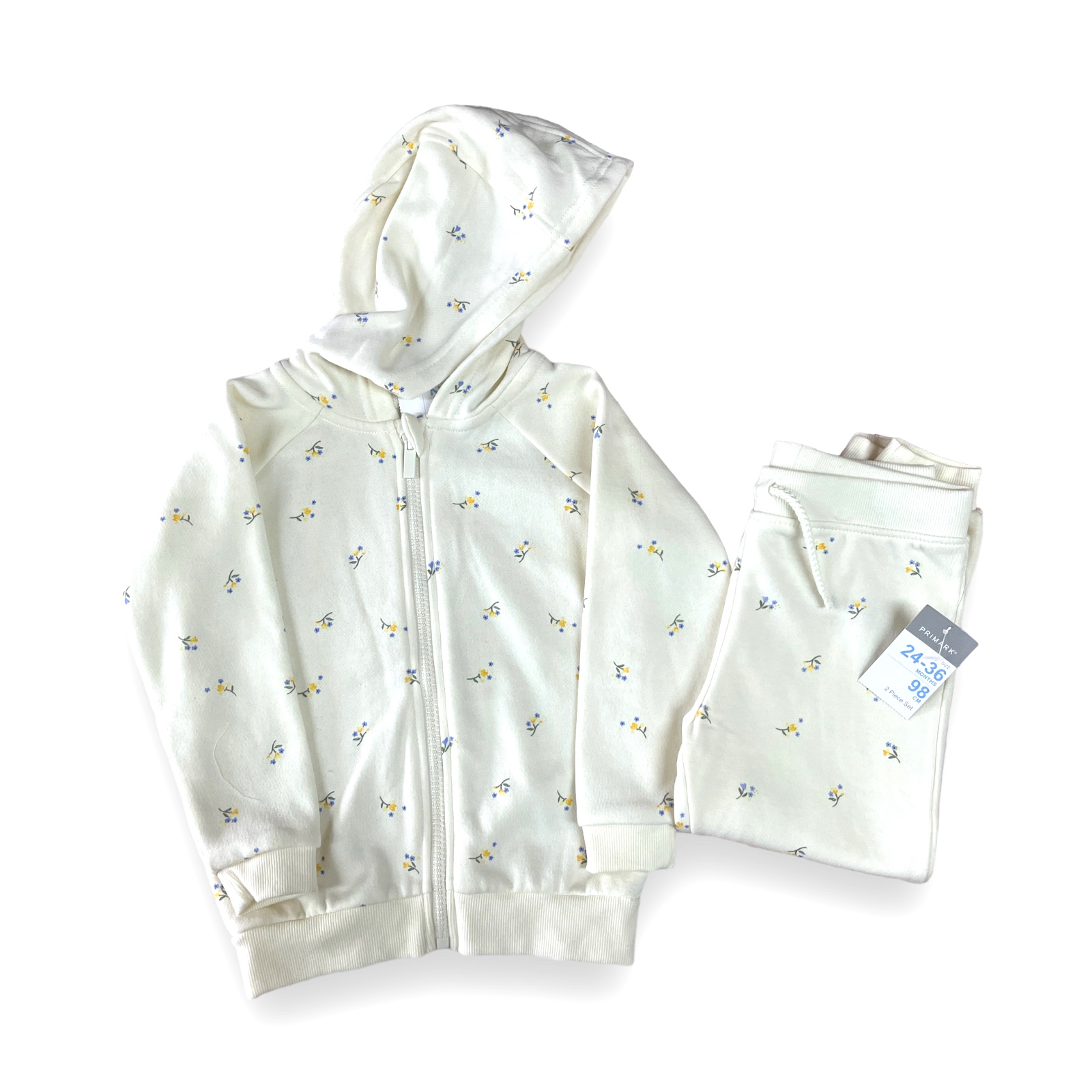 Conjunto Floral Niña Polerón y Jogger