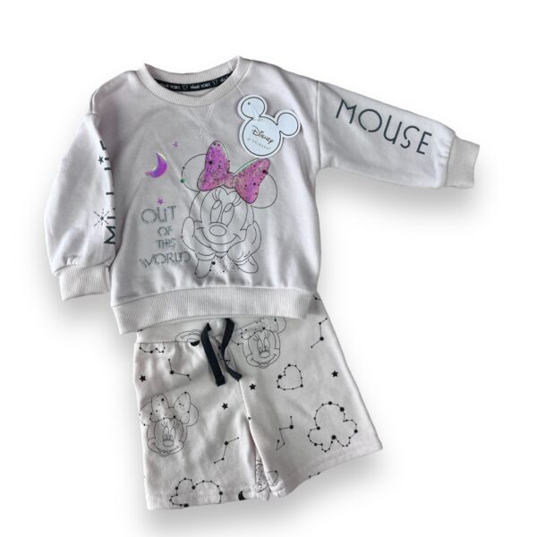 Conjunto Niñas Polerón y Short Minnie - Imagen 2