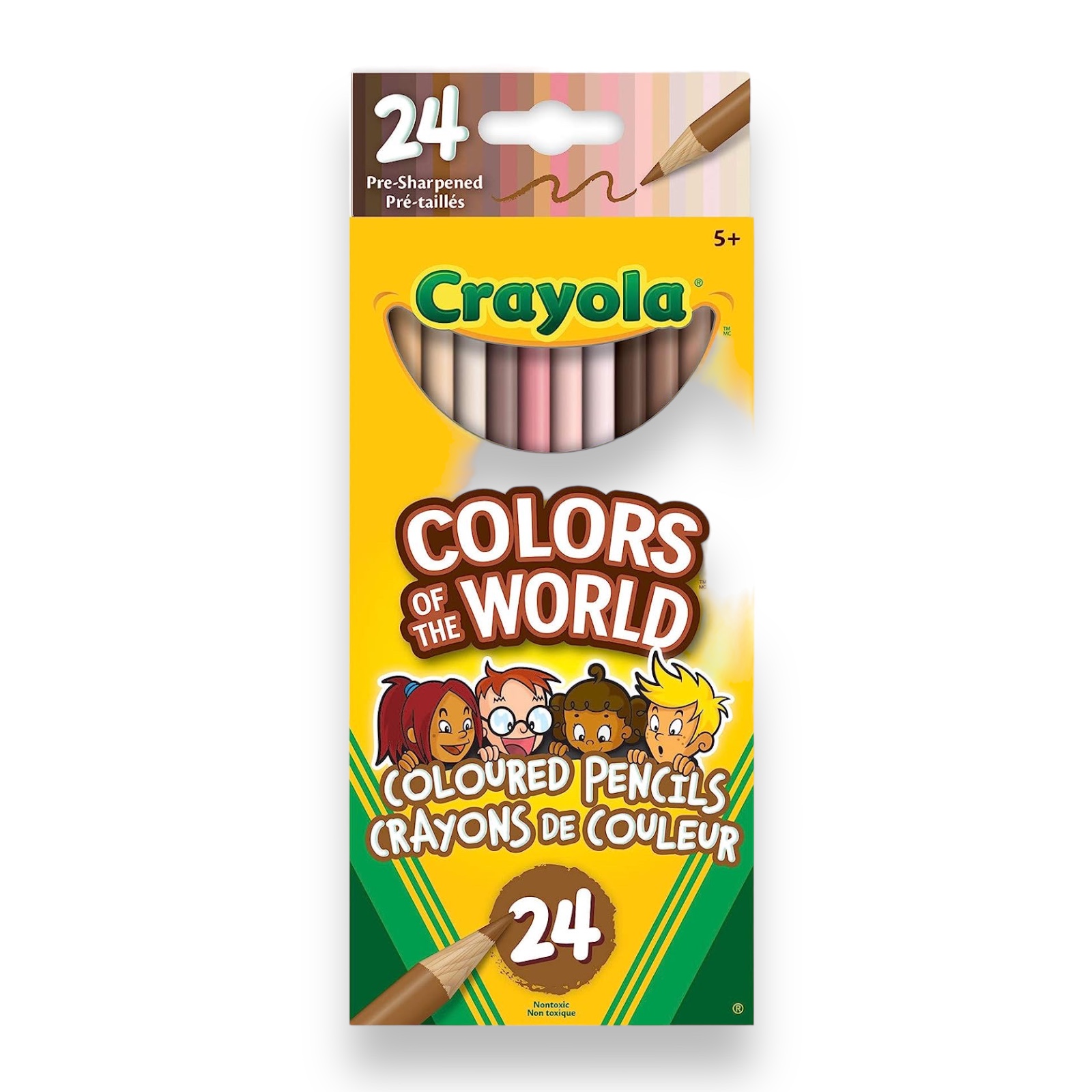 Caja 24 Lápices de Colores Colors of the World Crayola