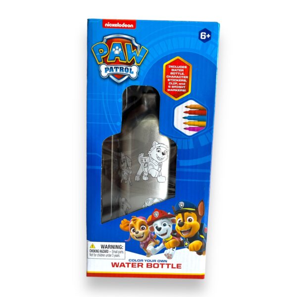 Botella Paw Patrol para Colorear