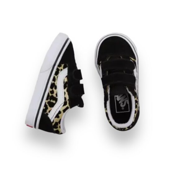 Zapatillas Bebé Flocked Leopard Old Skool Vans - Imagen 4