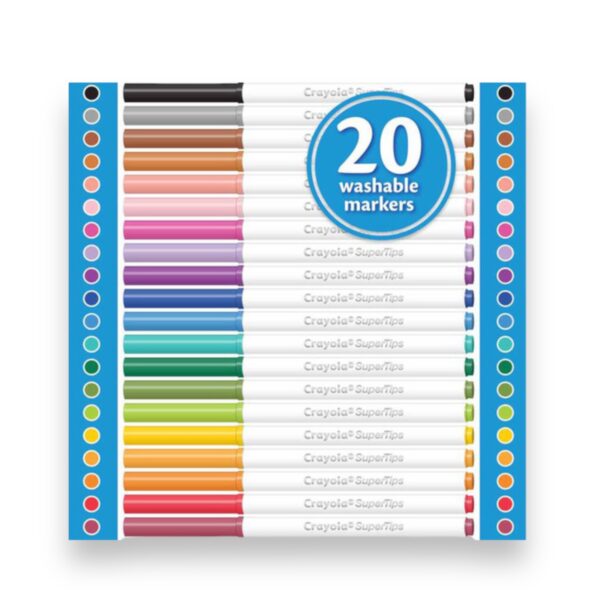 Caja 20 plumones Super Tips Crayola - Imagen 4