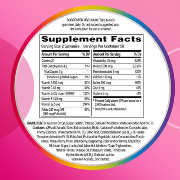 Multivitamínico Centrum Multi-Beauty Multigummies 100 - Imagen 3