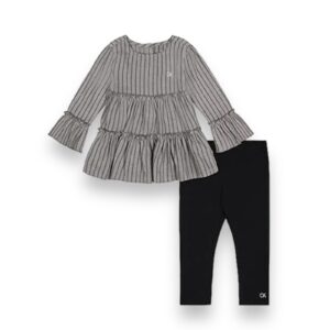 Conjunto Niña Vestido y Leggins Calvin Klein