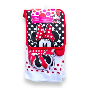 Set 3 Paños de cocina, toma olla y guantes de Minnie