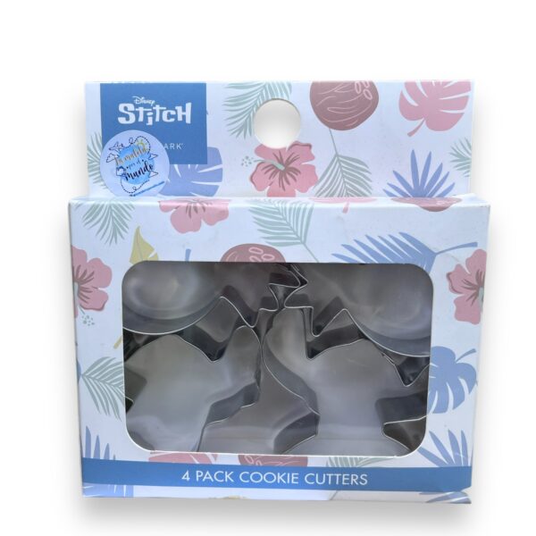 Set 4 cortadores galletas metálicos Stitch