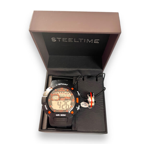 Reloj Hombre con Anillo Steeltime