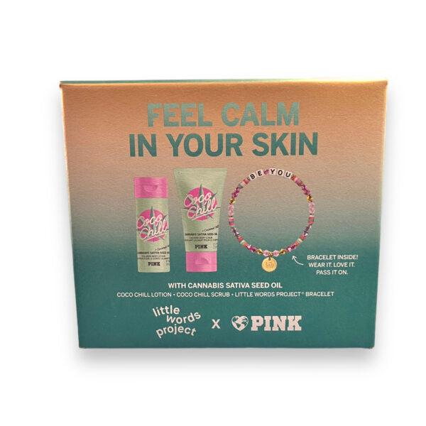 Set de Exfoliante, Loción y Pulsera Pink
