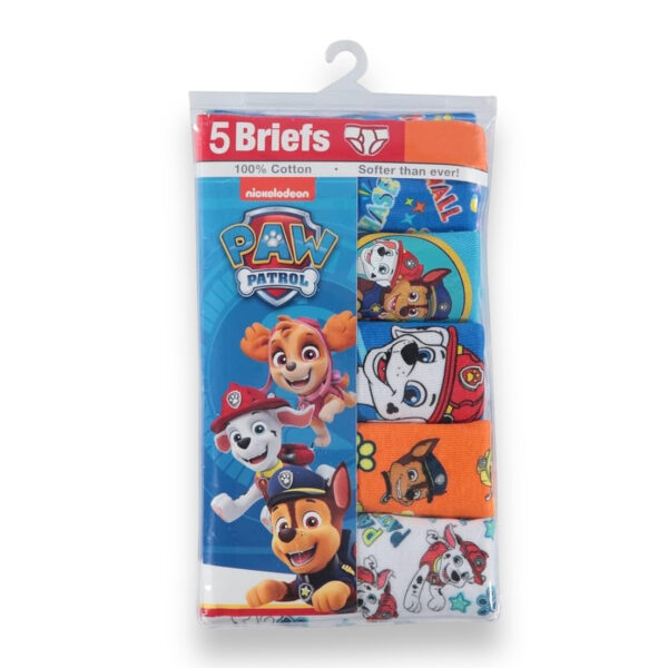 Pack 5 Calzoncillos Niños Paw Patrol