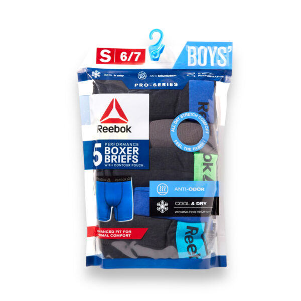 Pack 5 Boxers Niños Reebok