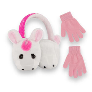 Set Orejeras Unicornio y Guantes