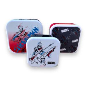Set 3 Contenedores Spiderman