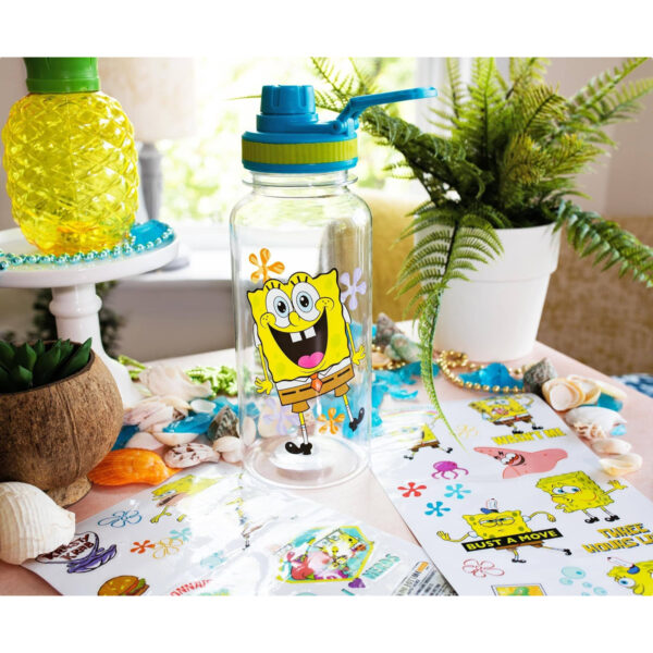 Botella Plástica Bob Esponja con Stickers - Imagen 5