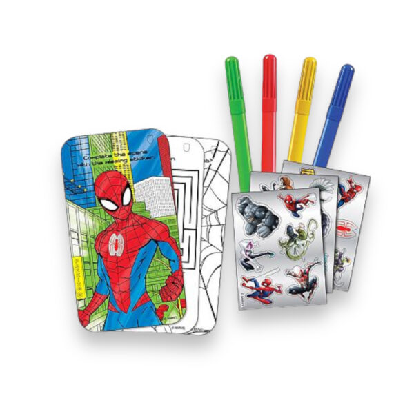Estuche de Spiderman con Lápices, Stickers y Láminas con actividades - Imagen 2