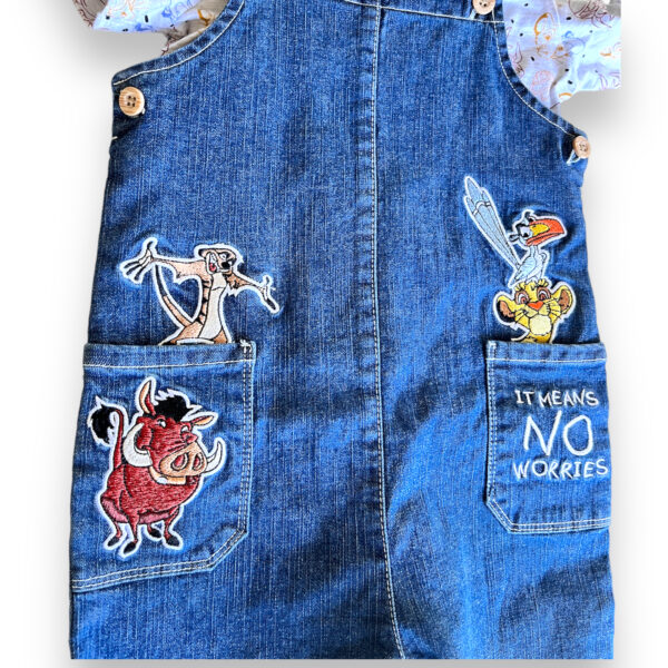 Conjunto Bebé Jardinera y Polera Rey León - Imagen 3