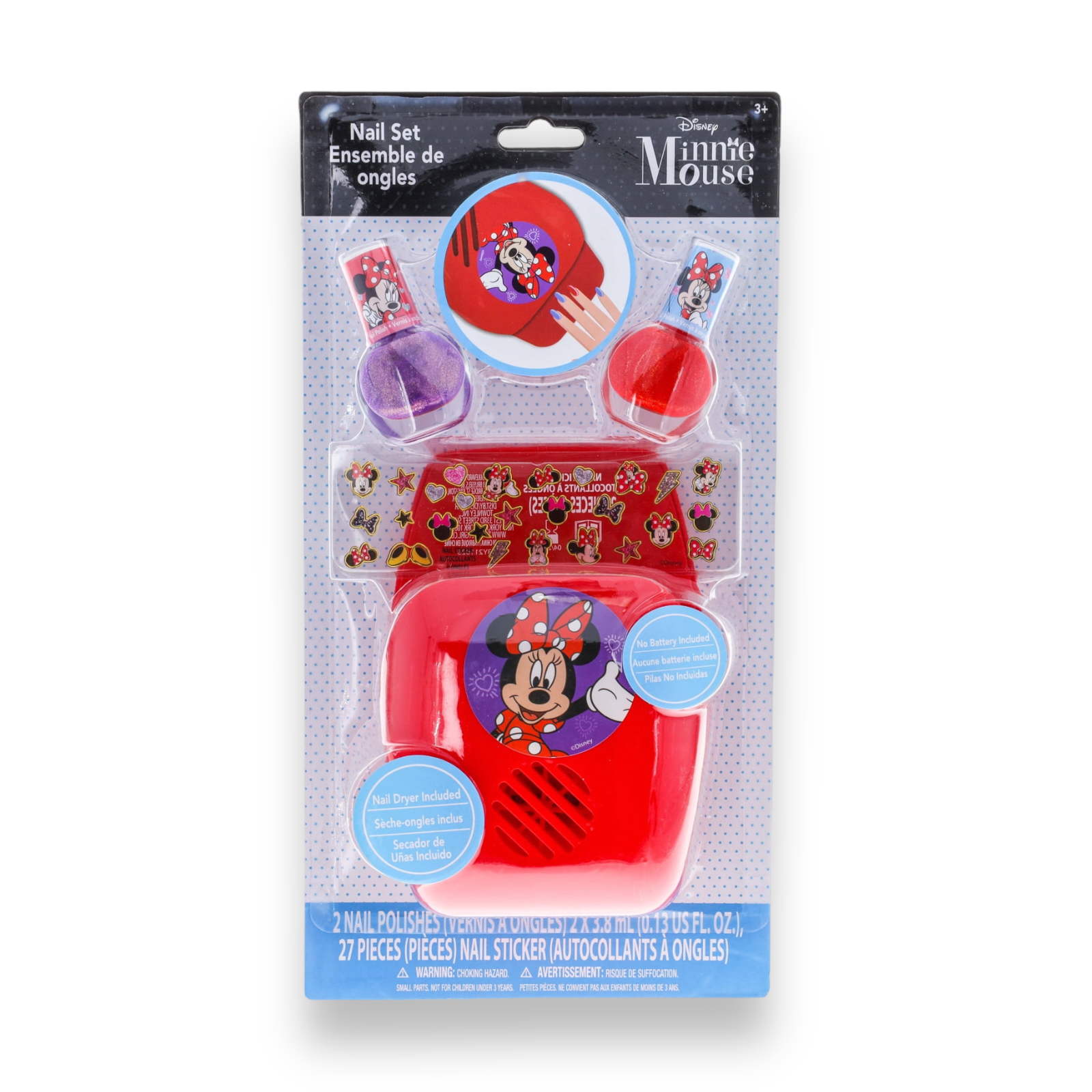 Set Esmaltes y Secador Uñas Minnie