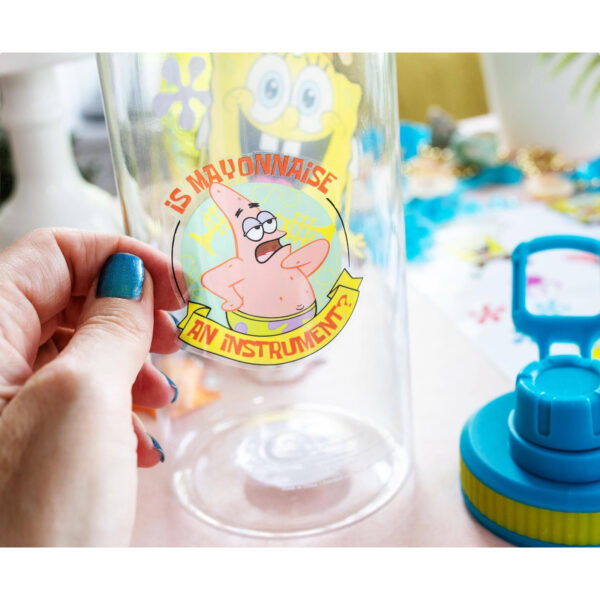 Botella Plástica Bob Esponja con Stickers - Imagen 6