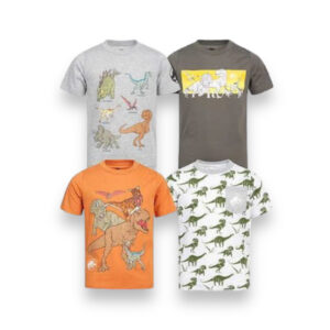Set 4 Poleras Niño Jurassic World