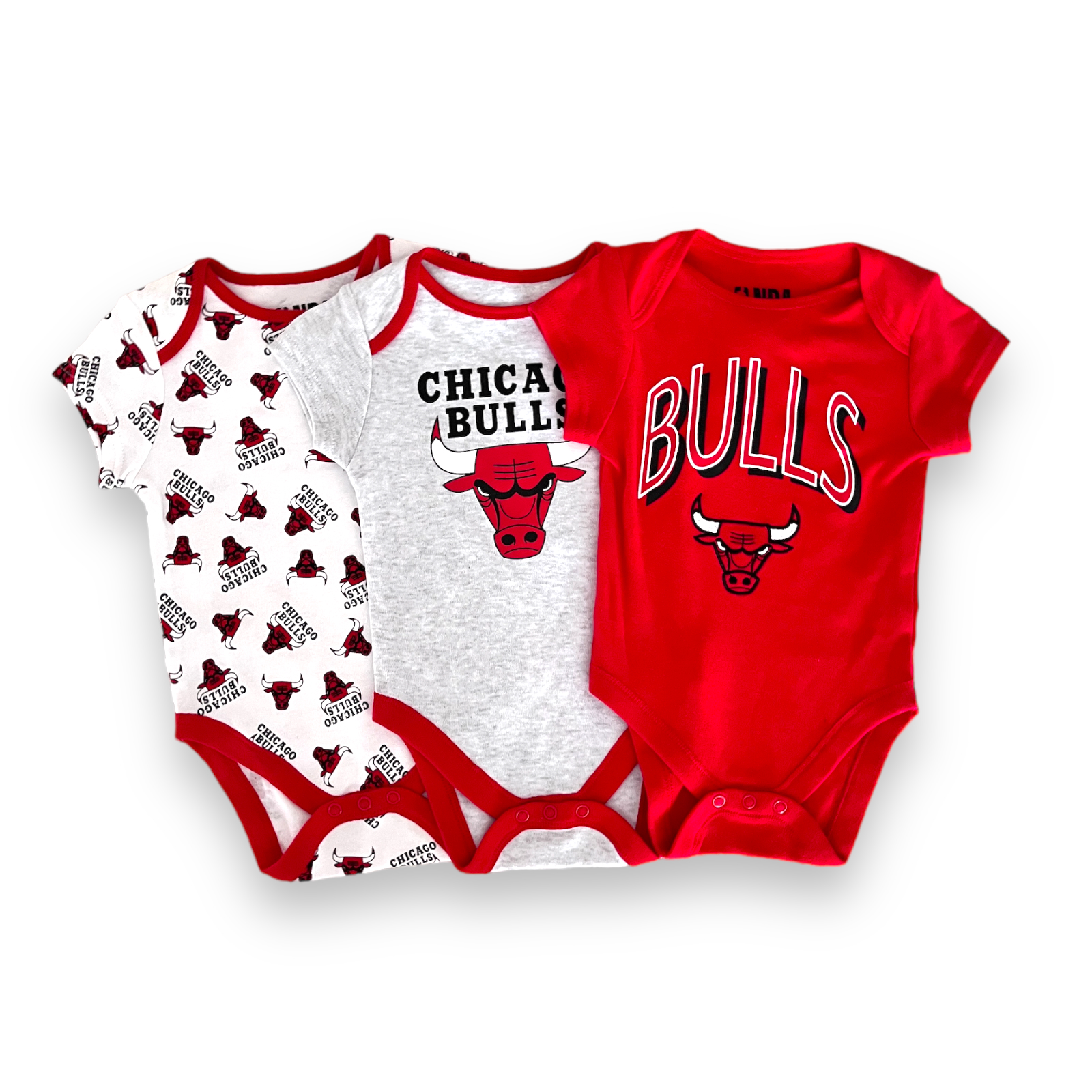 Conjunto 3 Body Bebé Chicago Bulls