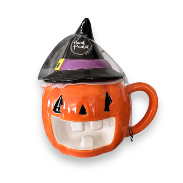 Taza con Tapa Calabaza - Imagen 2