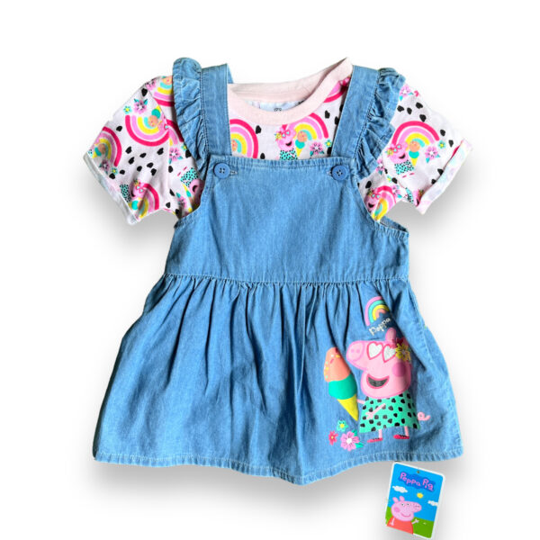 Conjunto Bebé Vestido y Polera Peppa Pig