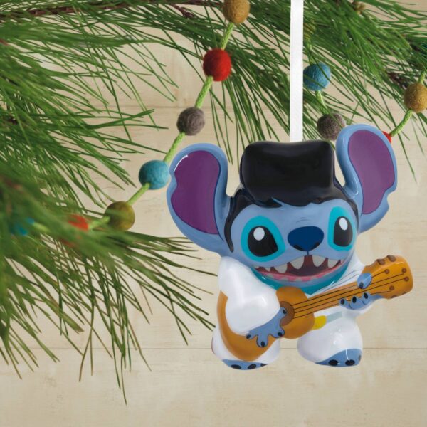 Adorno Navidad Hallmark Stitch Elvis - Imagen 2