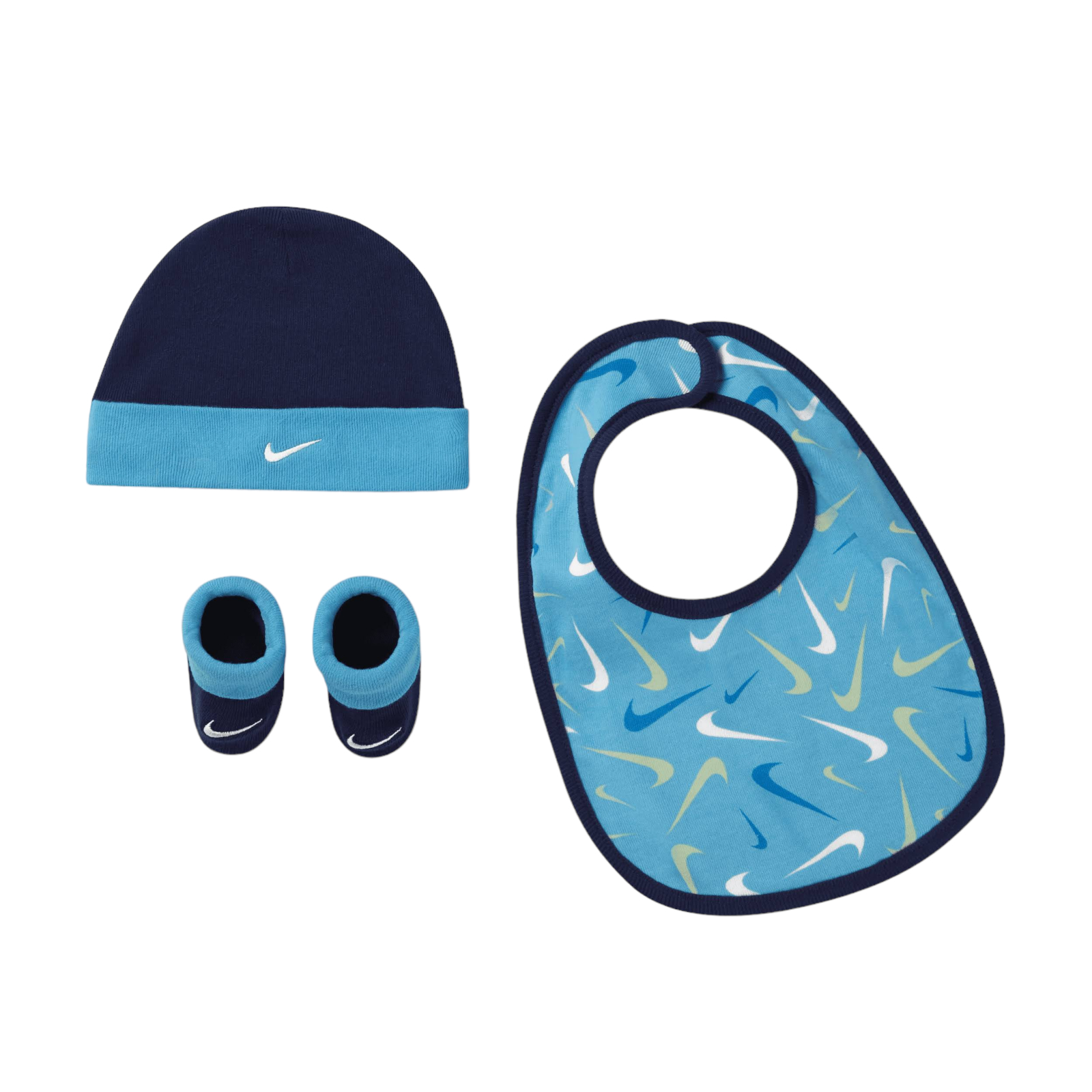 Set Bebé Gorro Calzado y Babero Nike