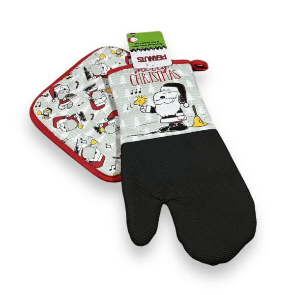 Set Guante y Toma Olla Snoopy Navideño - Imagen 2