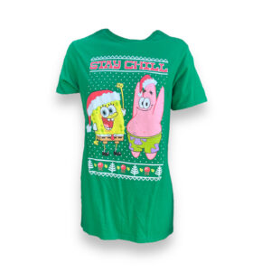 Polera Mujer Bob Esponja Navidad