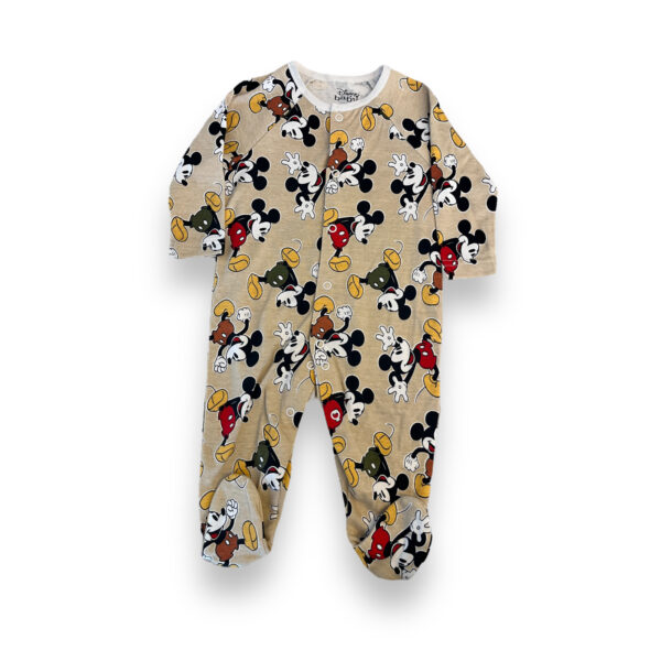 Conjunto Bebé Enterito Body Gorro y Bandana Mickey - Imagen 2