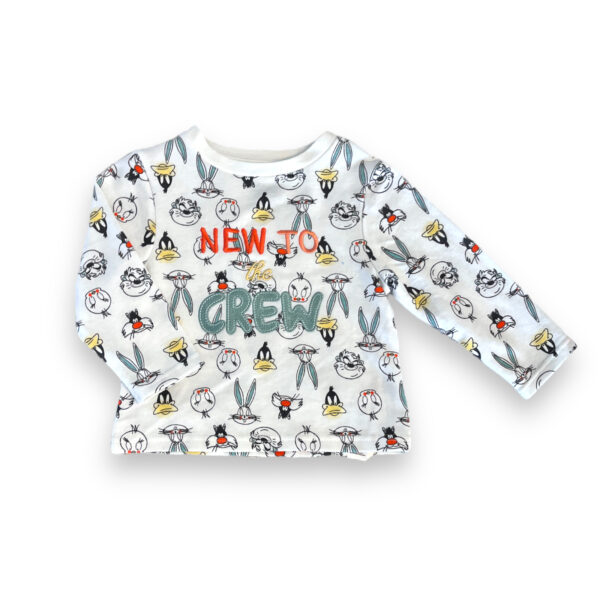 Conjunto Bebé Polera Jogger y Bandana Looney Tunes - Imagen 2