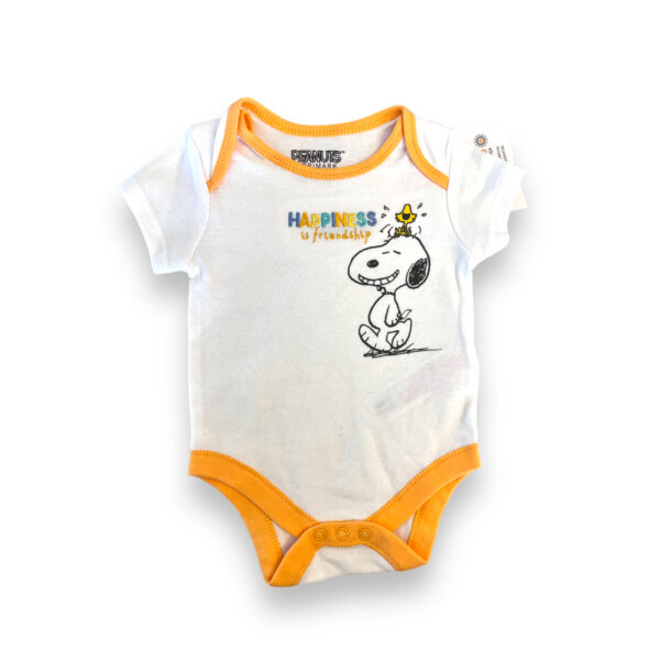 Conjunto Bebé Enterito Body Gorro y Babero Snoopy - Imagen 3