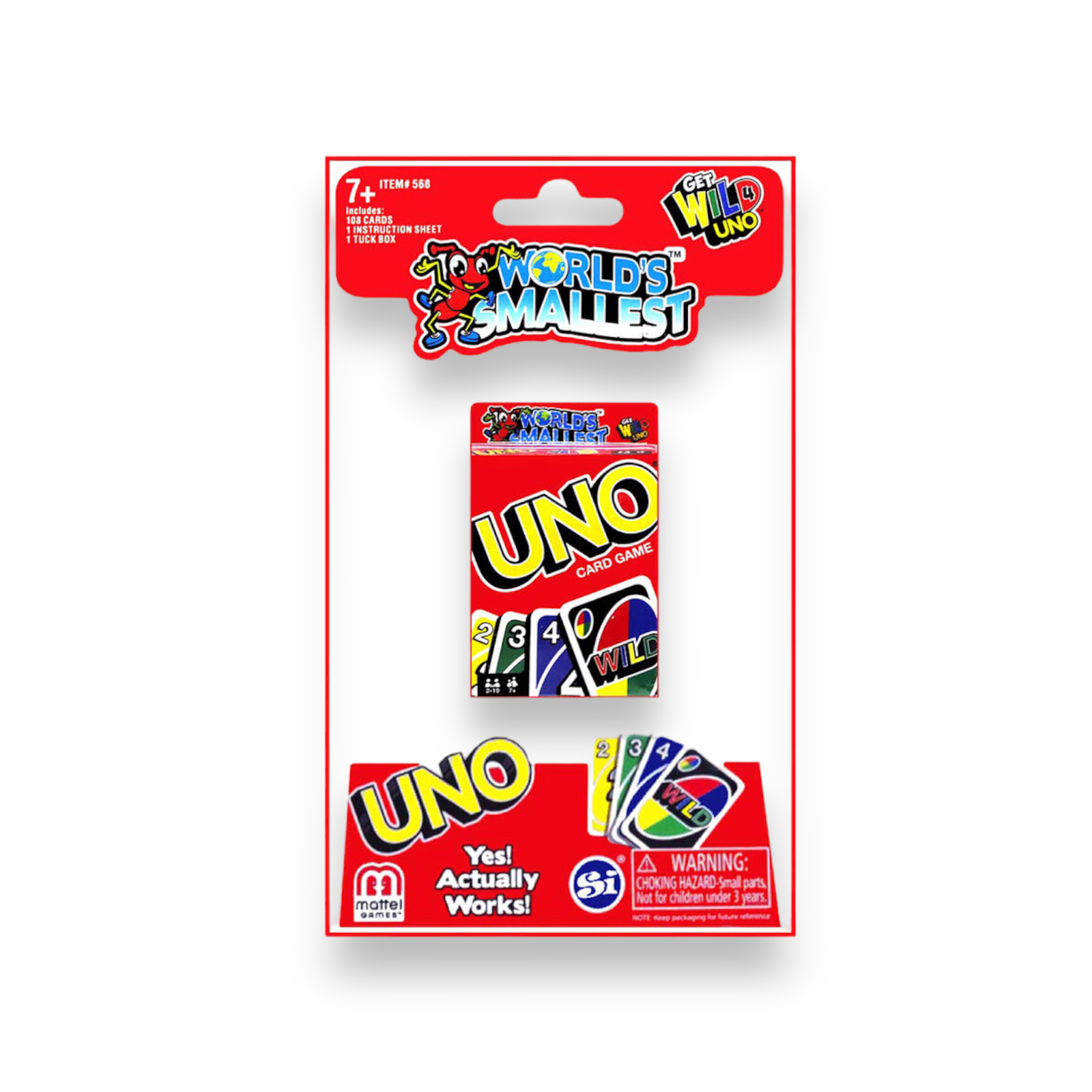 Juego de Cartas Uno Miniatura World's Coolest