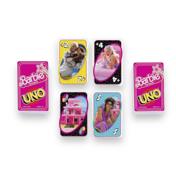 Juego de cartas UNO Barbie La Película - Imagen 5