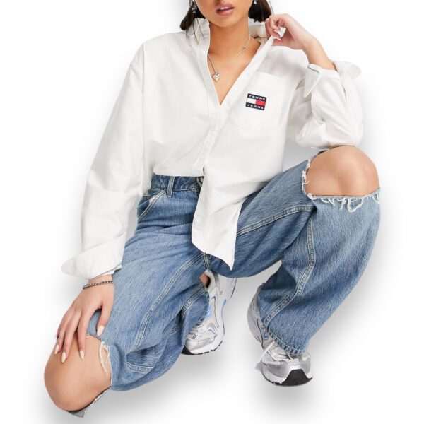 Camisa Boyfriend Mujer Tommy Jeans - Imagen 3