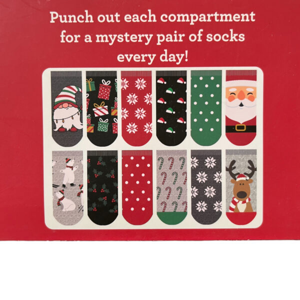 Calendario Adviento 12 Calcetines Navidad - Imagen 4