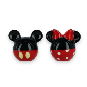 Set salero y pimentero cerámica Mickey y Minnie