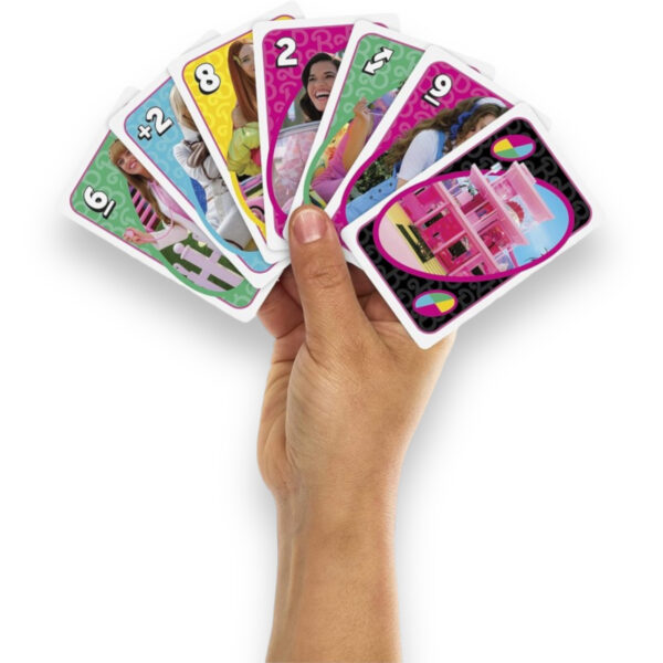 Juego de cartas UNO Barbie La Película - Imagen 2