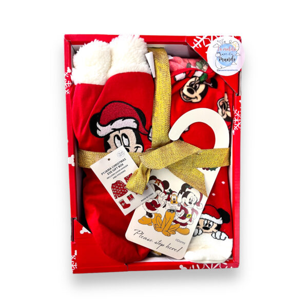 Caja Navidad Pijama Niños, Bota y Calcetines Mickey
