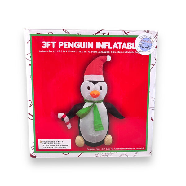 Figura Inflable Pingüino Navidad