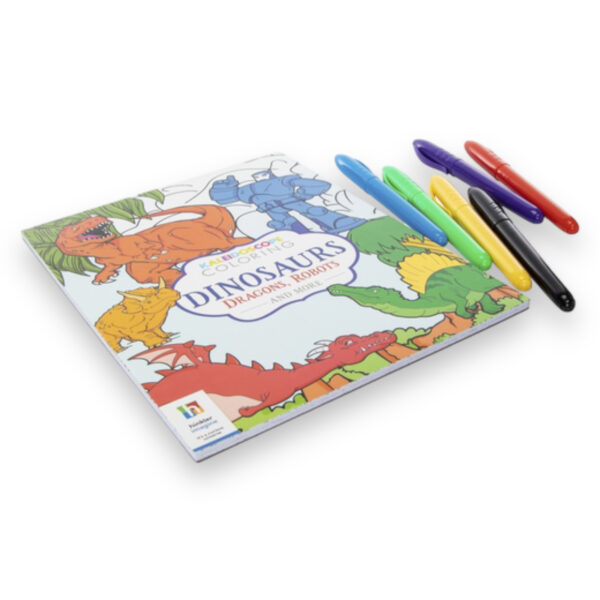Set para Colorear Dinosaurios, Dragones y Robots - Imagen 2