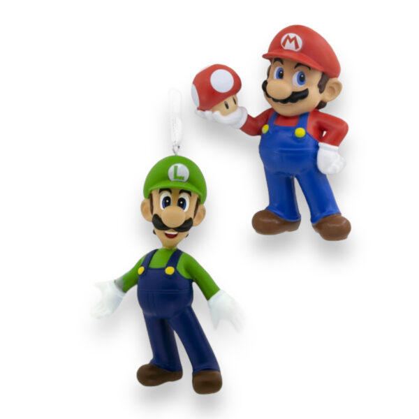 Set Adorno Navidad Hallmark Mario y Luigi - Imagen 2