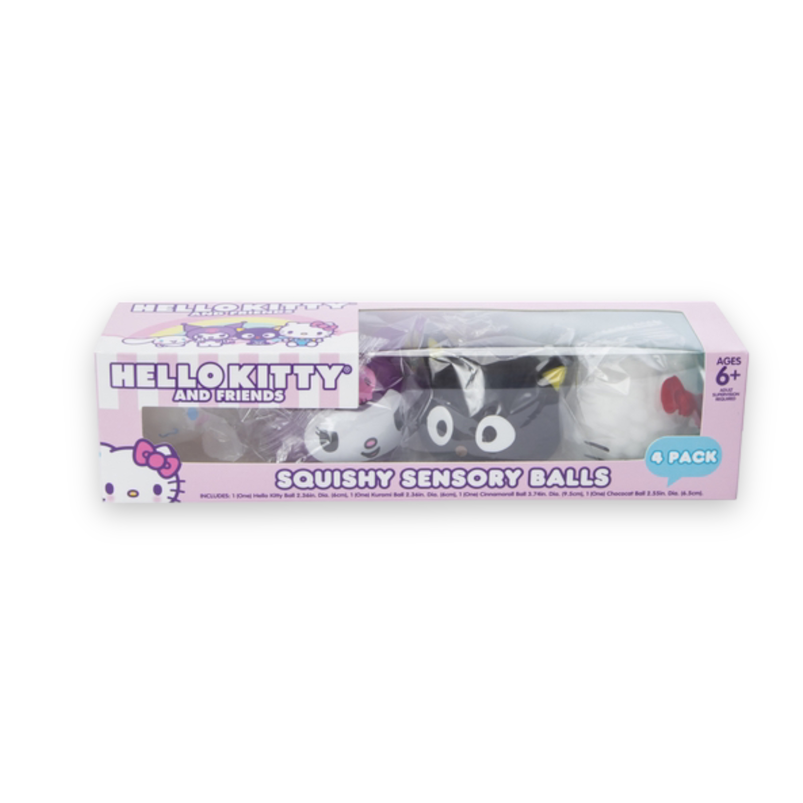 Set 4 Pelotas Sensoriales Hello Kitty