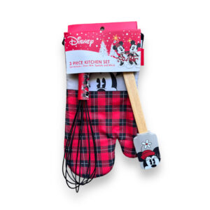 Set Guante, Espátula y Batidor Minnie y Mickey Mouse Navidad