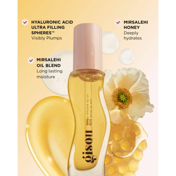 Honey Infused Lip Oil Gisou (Con caja) - Imagen 4