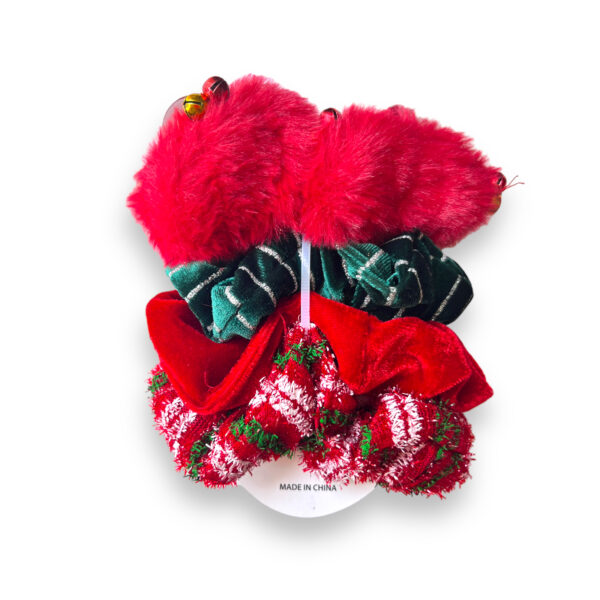 Set 4 scrunchies Navidad - Imagen 3
