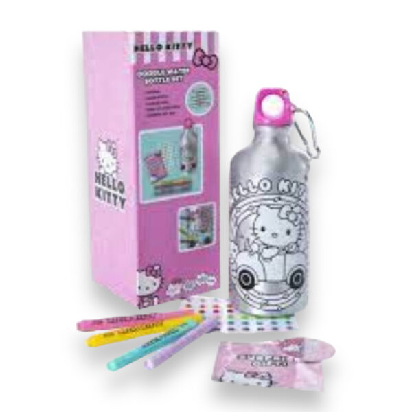 Botella Hello Kitty para Colorear - Imagen 3