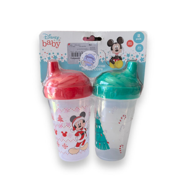 Set 2 Vasos Mickey Mouse Navidad